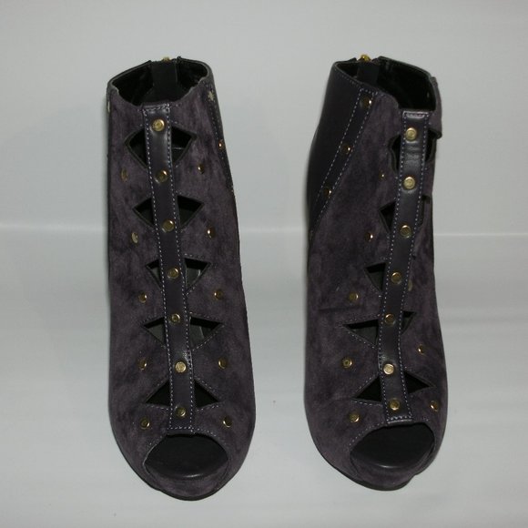 Just Fab Beville Heeled Bootie 6M - Picture 2 of 5